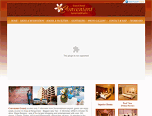 Tablet Screenshot of convenientgrandhotel.com